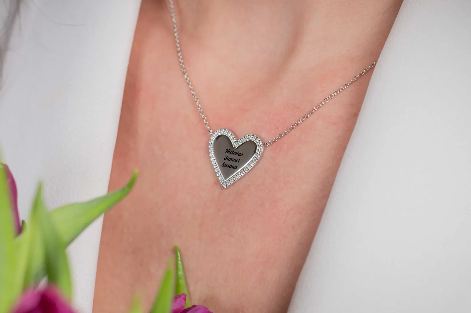 Cuore Intrecciato, collana personalizzabile